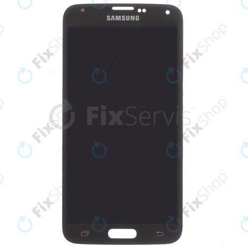 Schermo per Samsung S5 Mini G800F, Charcoal Black, Vetro touch senza cornice, GH97-16147A, Genuine Service Pack