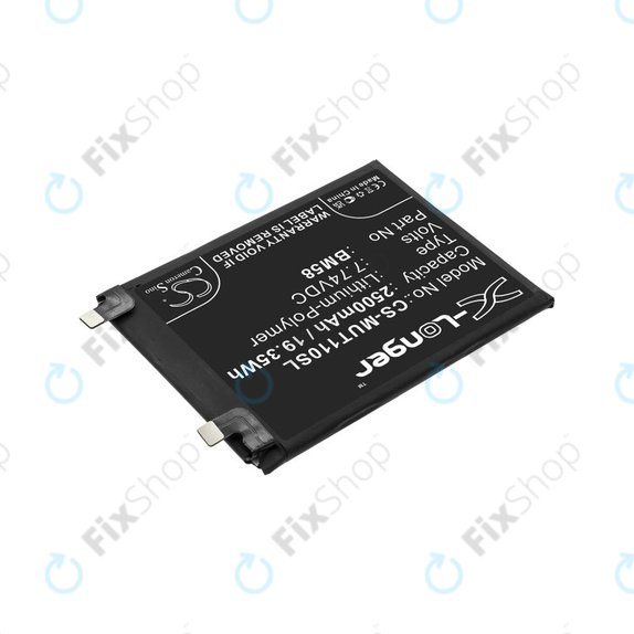 Batteria per Xiaomi 11T Pro, 2500mAh, Li-Pol, 7.74 V, BM58, HQ