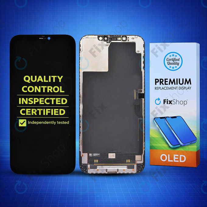 Schermo Hard OLED per iPhone 12 Pro Max, Vetro touch con cornice, FixPremium