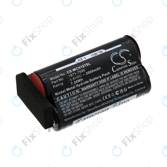 Batteria per Moser ChromStyle, Wella Academy, Super Cordless, 1871-7590, Ni-MH, 2000mAh, 3.6V, HQ