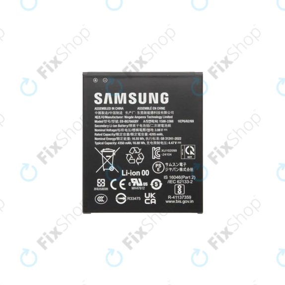 Batteria per Samsung Xcover 7 Pro G766B, EB-BG766GBY, GH43-05270A, 4350mAh, Genuine Service Pack