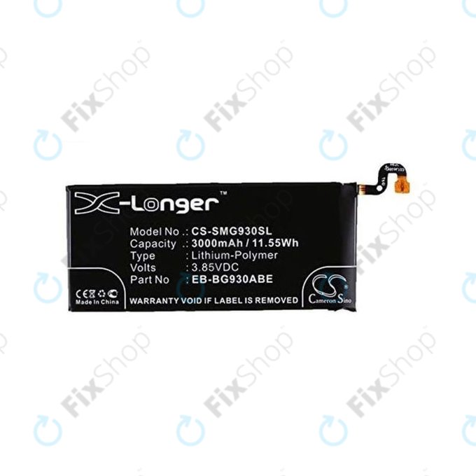 Batteria per Samsung S7 G930F, EB-BG930ABE, 3000mAh, HQ