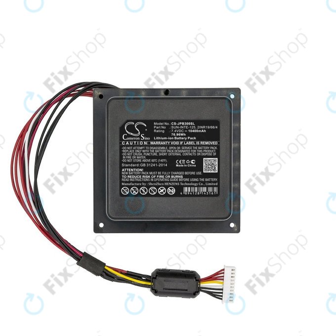 Batteria per JBL PartyBox 300, SUN-INTE-125, Li-Ion, 10400mAh, 7.4V, HQ