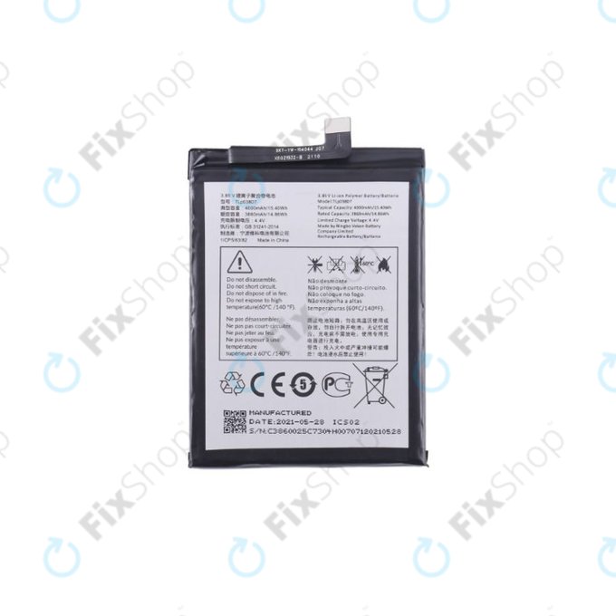 Batteria per TCL 10L T770B T770H, TLp038D7, 4000mAh