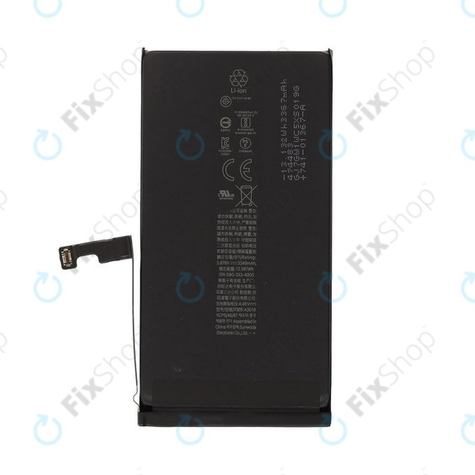 Batteria per iPhone 15, A3018, 3349mAh, Service Pack