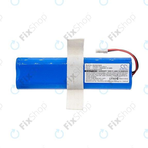 Batteria per Zaco V3, V40, V5s Pro, V5x, Silvercrest SSWR A1, SSWR B1, SSR 3000 A1, 18650B4-4S1P-AGX-2, Li-Ion, 2600mAh, 14.4V, HQ