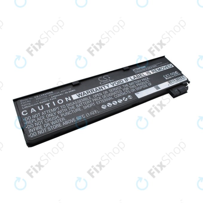 Batteria per Lenovo ThinkPad X240, X250, X260, S440, T440, T550, T560, 45N1132, Li-Ion, 4400mAh, 11.1V, HQ