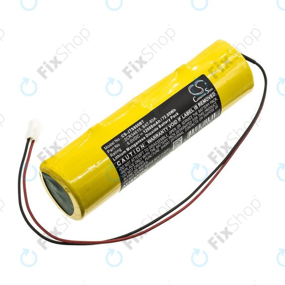 Batteria per Jablotron JA80A, Li-MnO2, 2CR34615, 12000mAh, 6V, HQ
