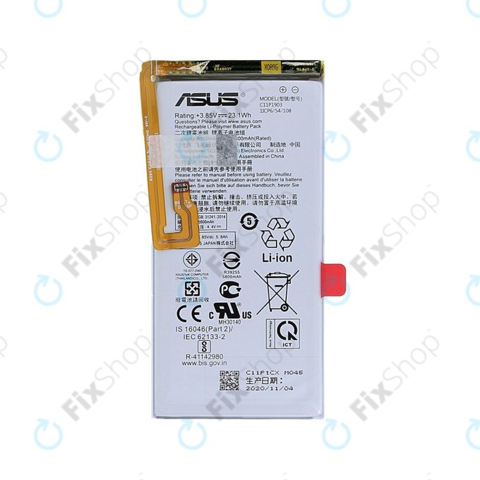 Batteria per Asus ROG Phone 3 ZS661KS, C11P1903, 0B200-03720100, 5800mAh, Genuine Service Pack