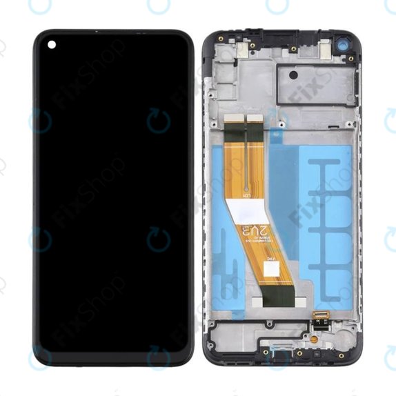 Schermo per Samsung A11 A115F, Vetro touch con cornice