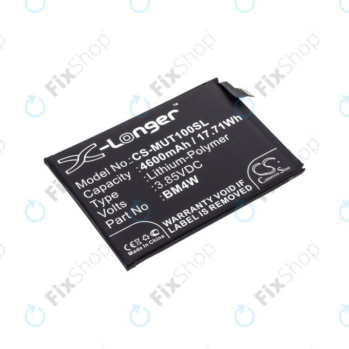 Batteria per Xiaomi Mi 10T Lite 5G, 4600mAh, Li-Pol, 3.85 V, BM4W, HQ