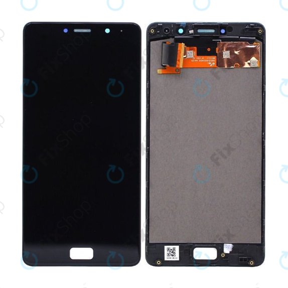 Schermo per Lenovo P2 P2a42, Black, Vetro touch con cornice