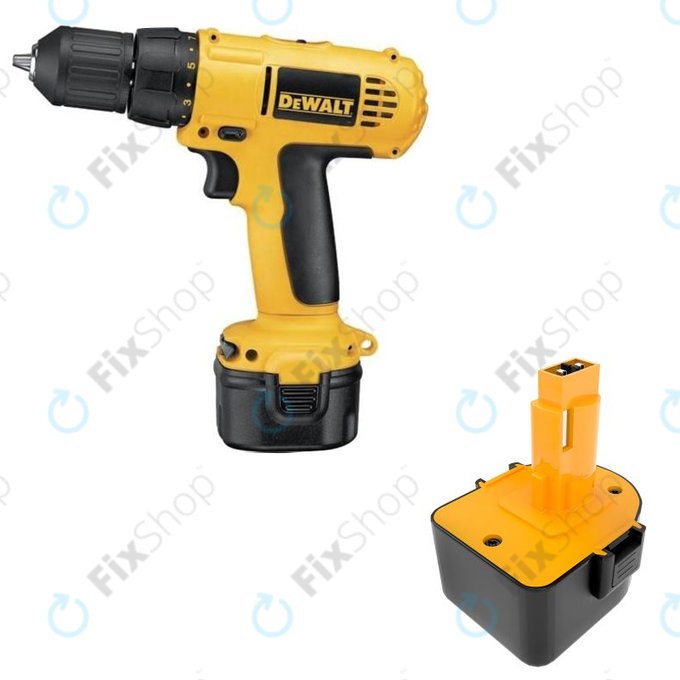 Batteria per Dewalt DCD940B2, DCD910KX, DC9071, DE9074, Ni-MH, 1500mAh, 12V, HQ