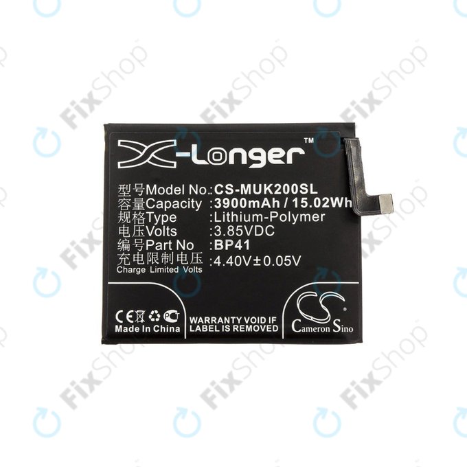 Batteria per Xiaomi Mi 9T, Redmi K20, 3900mAh, Li-Pol, 3.85 V, BP41, HQ