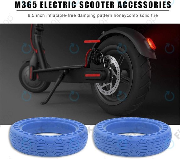 Pneumatico tubeless pieno resistente Tipo 1 per Xiaomi Mi Electric Scooter 1S, 2, M365, Essential, Pro, Pro 2, Blu