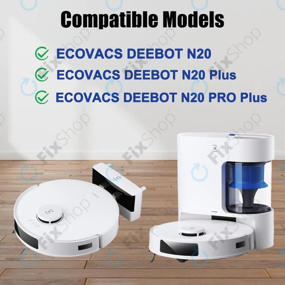 Panno lavapavimenti, 2 pz. per Ecovacs Deebot N20, N20 Plus, N20 Pro Plus