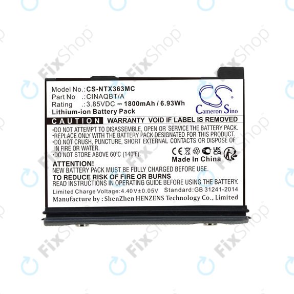 Batteria per Insta360 One X3, CINAQBT/A, Li-Ion, 1800mAh, 3.85V, HQ