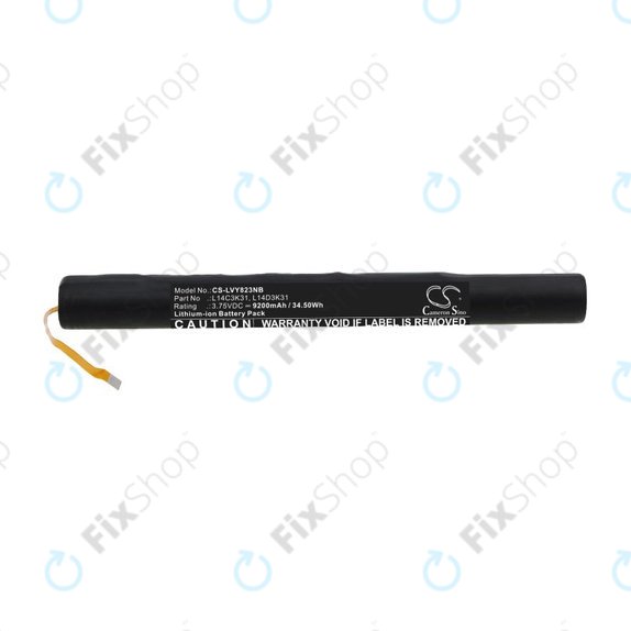 Batteria per Lenovo Yoga Tablet 2, L14C3K31, Li-Ion, 9200mAh, 3.75V, HQ