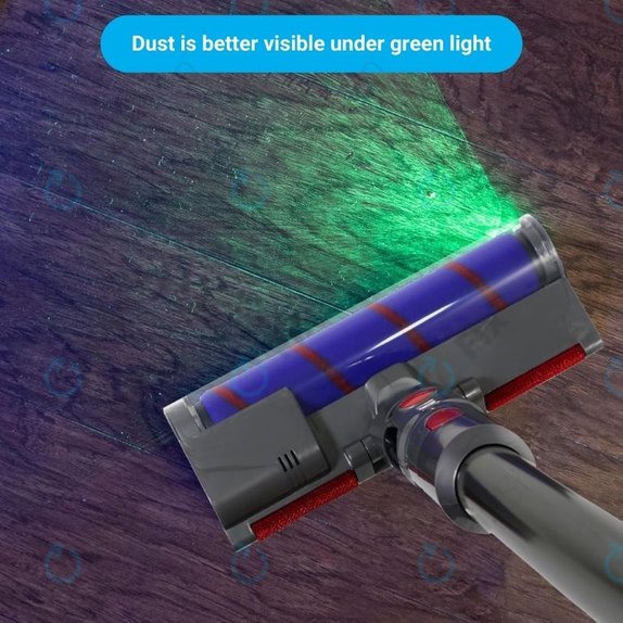 Spazzola pavimenti con luce LED Green per Dyson seriess V, Outsize