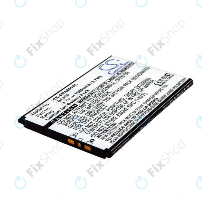 Batteria per Sony Ericsson Kumquat, ST25, ST25i, Xperia U, BA600, Li-Ion, 3.7V, 1000mAh, HQ