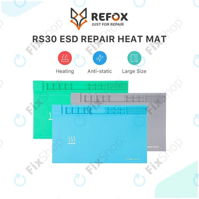 Tappetino riscaldante separatore schermo LCD 45 x 28 cm, Refox ProMat RS30
