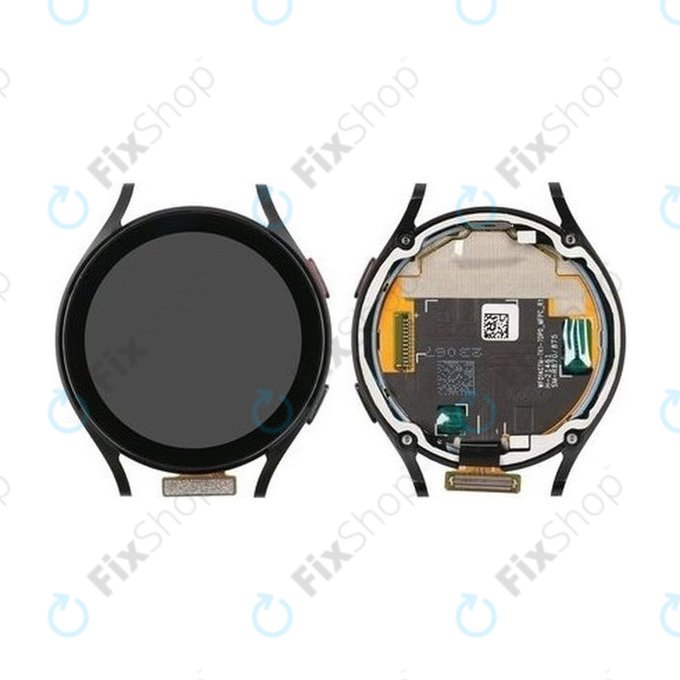 Schermo per Samsung Galaxy Watch 4 44mm R870 R875, Black, Vetro touch con cornice, GH97-26410A, Genuine Service Pack