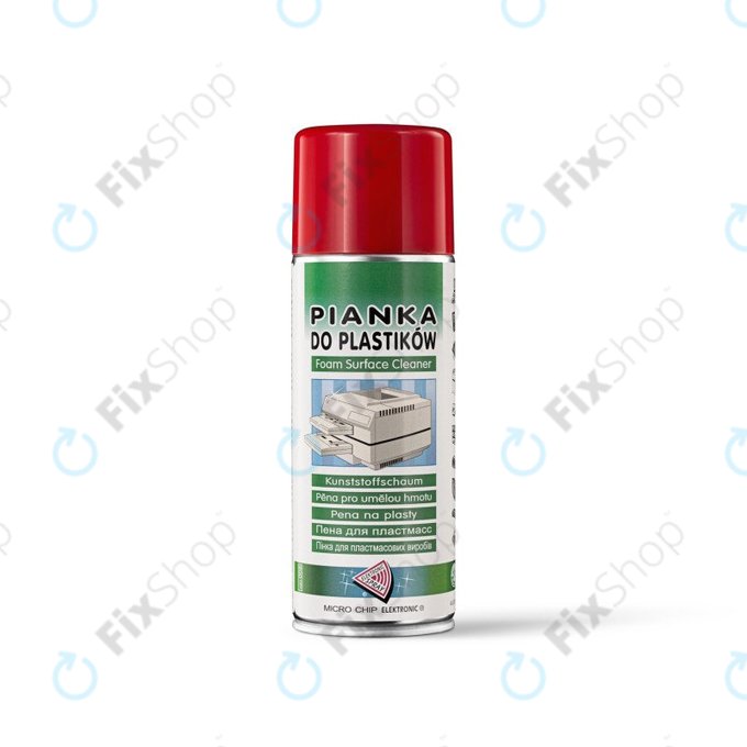 Schiuma detergente per superfici in plastica, 400 ml, Spray