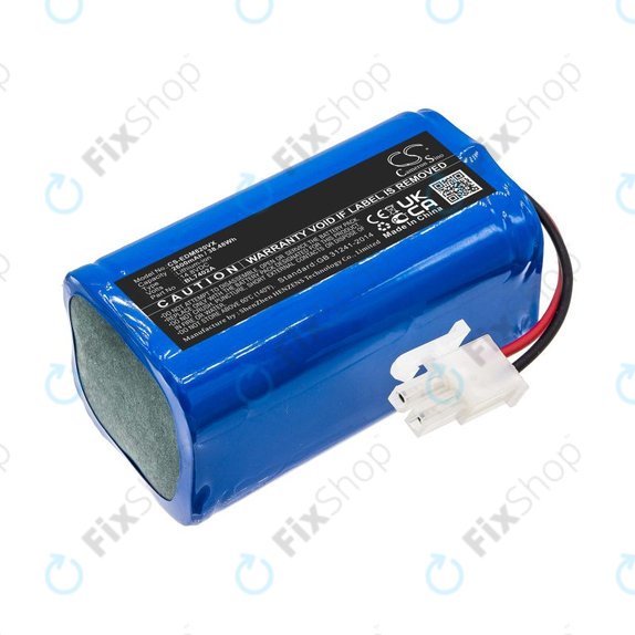 Batteria per Ecovacs Deebot M82, Tesla RoboStar T50 T60 T80 Pro BL7402A, Li-Ion, 2600mAh, 14.8V, HQ