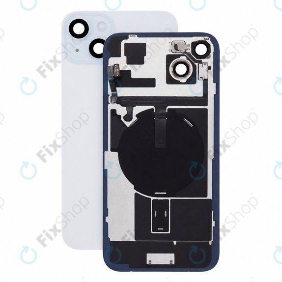 Vetro scocca posteriore per iPhone 15 Plus, Black, Pulled A