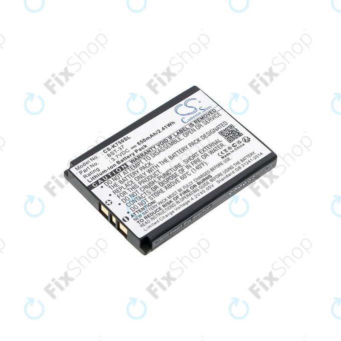 Batteria per Sony Ericsson, BST-37, Li-Ion, 3.7V, 650mAh, HQ