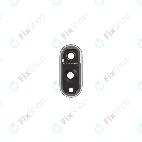 Lente fotocamera posteriore con frame per Samsung S25 Edge, Titanium Silver
