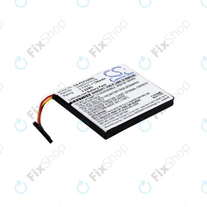 Batteria per Pioneer AVIC-F320BT, 338937010176, Li-Ion, 790mAh, 3.7V, HQ