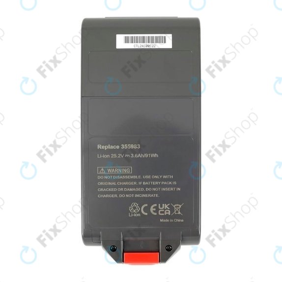 Batteria per Dyson V11, V15, V15s, Outsize, SV15, SV18, 970938-01, Li-Ion, 3600mAh, 25.2V