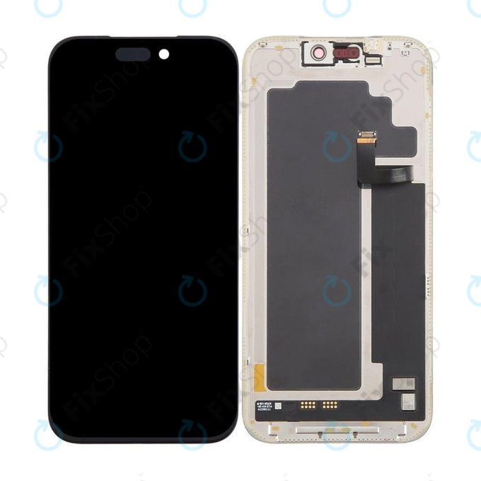 Schermo Soft OLED 120Hz per iPhone 17 Pro Max, Vetro touch con cornice, FixPremium