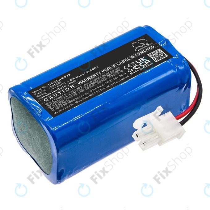 Batteria per Concept VR2000, Zaco A4s A6 A8s A9s 501929, Li-Ion, 2600mAh, 14.8V, HQ
