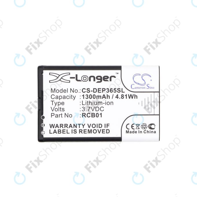 Batteria per Doro Primo 365, RCB01, Li-Ion, 3.7V, 1300mAh, HQ