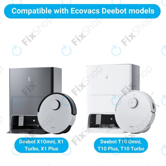 Set di ricambi per Ecovacs X1 Omni, T10 (1x spazzola principale, 2x filtro, 2x spazzola laterale)