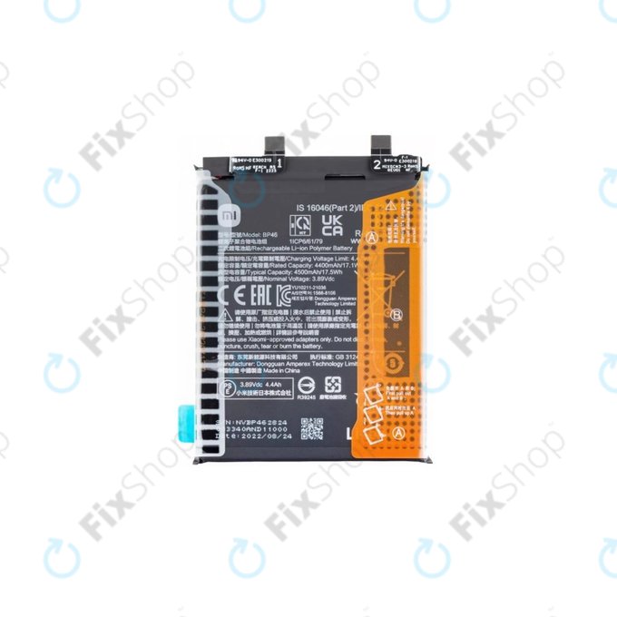Batteria per Xiaomi 12, 12X, BP46, 460200009C1G, 4500mAh, Genuine Service Pack