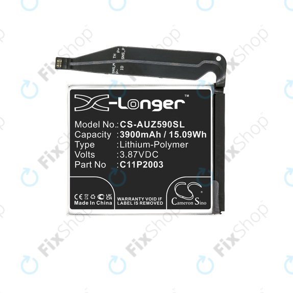 Batteria per Asus Zenfone 8 ZS590KS, 3900mAh, Li-Pol, 3.87 V, C11P2003, HQ