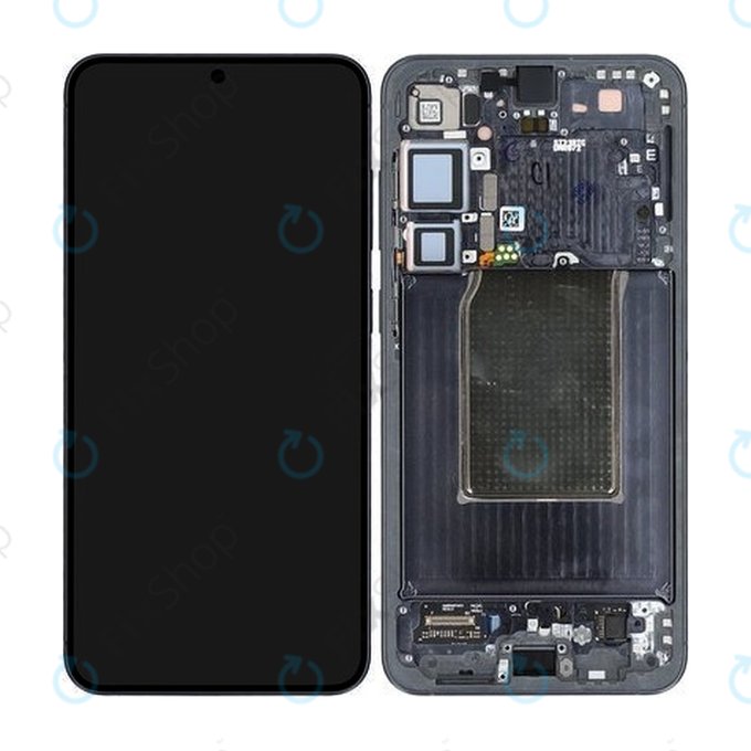 Schermo per Samsung S25 Plus, Blueblack, Vetro touch con cornice, GH82-36368E, Genuine Service Pack