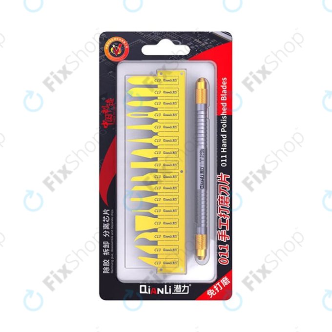 Set lame lucidate a mano con manico 16 in 1, QianLi ToolPlus 011