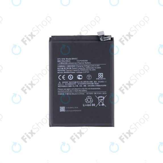 Batteria per Xiaomi Poco M4 Pro 5G 21091116AG, BN5C, MZB0BGVIN, 460200008V1Y, 5000mAh, Genuine Service Pack