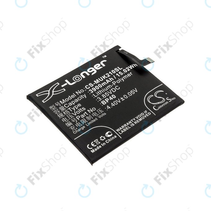 Batteria per Redmi K20 Pro, Redmi M1903f11a, Redmi M1903f11c, 3900mAh, Li-Pol, 3.85 V, BP40, HQ