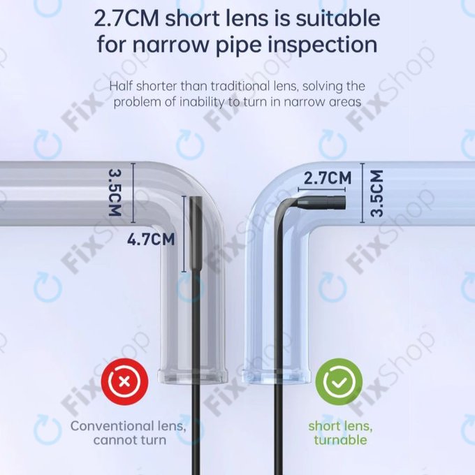 Telecamera endoscopica industriale con display IPS da 4,3", 10m