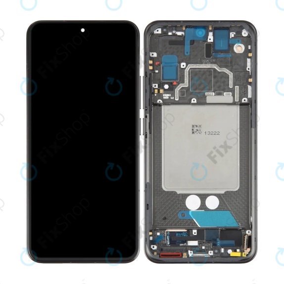Schermo OLED per Xiaomi 13, Black, Vetro touch con cornice