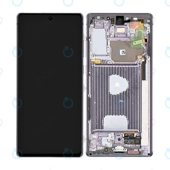 Schermo OLED per Samsung Note 20 N980B, Black, Vetro touch con cornice
