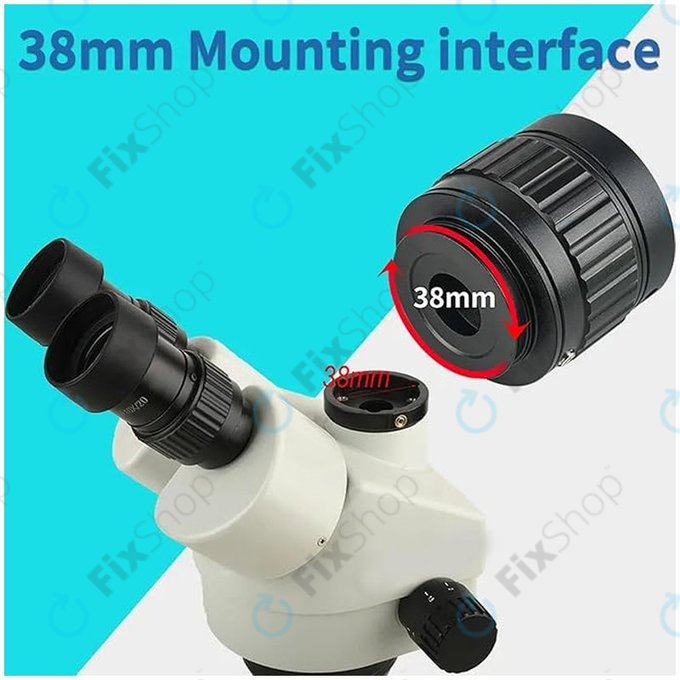 Adattatore CTV 1X per microscopio trinoculare, C-Mount