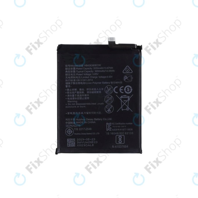 Batteria per Huawei P30, HB436380ECW, 3650mAh