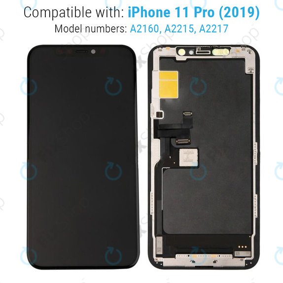 Schermo Hard OLED per iPhone 11 Pro, Vetro touch con cornice, FixPremium