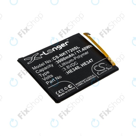 Batteria per Nokia 7.1, 3000mAh, Li-Pol, 3.8 V, HE340, HQ